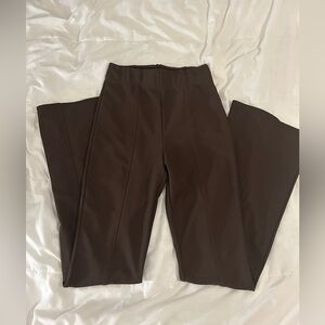 Garage Wide-Leg Pants in Dark Brown